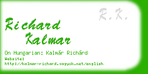 richard kalmar business card